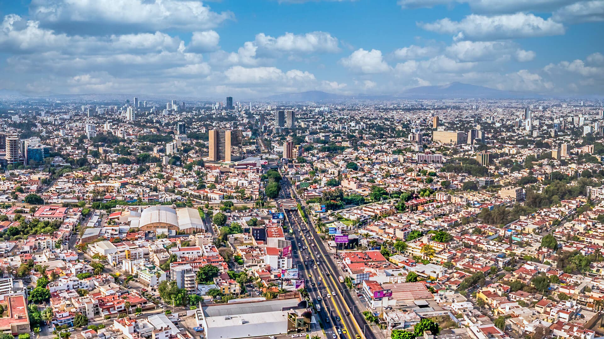 Vista aérea de la Zona Metropolitana de Guadalajara